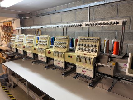 Six Head Computerised Embroidery Machine, Stock and Equipment